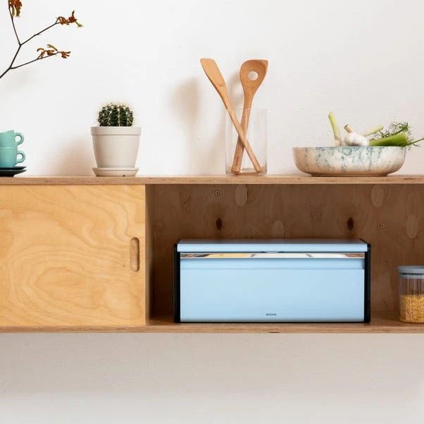 Brabantia Dreamy Blue Fall Front Bread Bin 3 Brabantia Dreamy Blue Fall Front Bread Bin