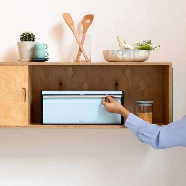 Brabantia Dreamy Blue Fall Front Bread Bin 4 Brabantia Dreamy Blue Fall Front Bread Bin - Image 2