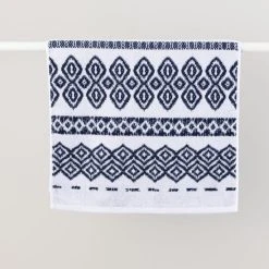 Dunelm Jax Jacquard Towel Blue 8 Dunelm Jax Jacquard Towel Blue -Dunelm Sales Store 30801250 alt02