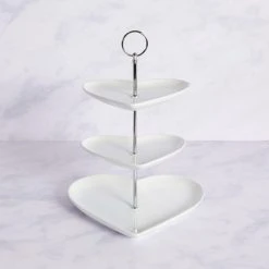 Dunelm 3 Tier Heart Cake Stand