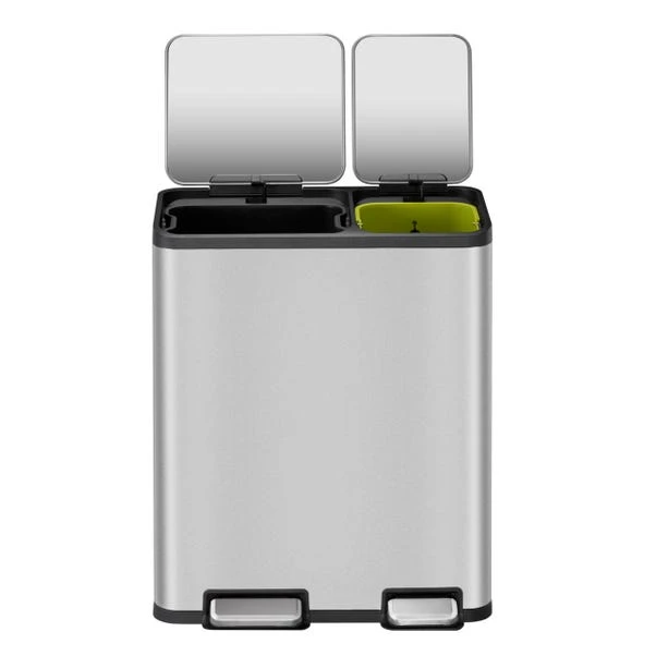 EKO Ecocasa II 30/20L Stainless Steel Recycling Bin 5 EKO Ecocasa II 30/20L Stainless Steel Recycling Bin - Image 3