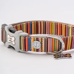 Hugo & Hudson Striped Bone Buckle Dog Collar 12 Hugo & Hudson Striped Bone Buckle Dog Collar -Dunelm Sales Store 30802534 alt04
