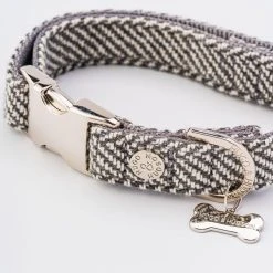 Hugo & Hudson Herringbone Tweed Metal Buckle Dog Collar -Dunelm Sales Store 30802570 alt04