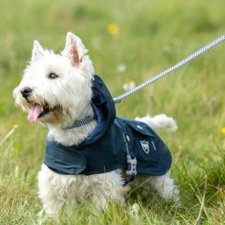Hugo & Hudson Navy Dog Rain Coat