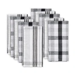 Pack Of 10 Monochrome Tea Towels