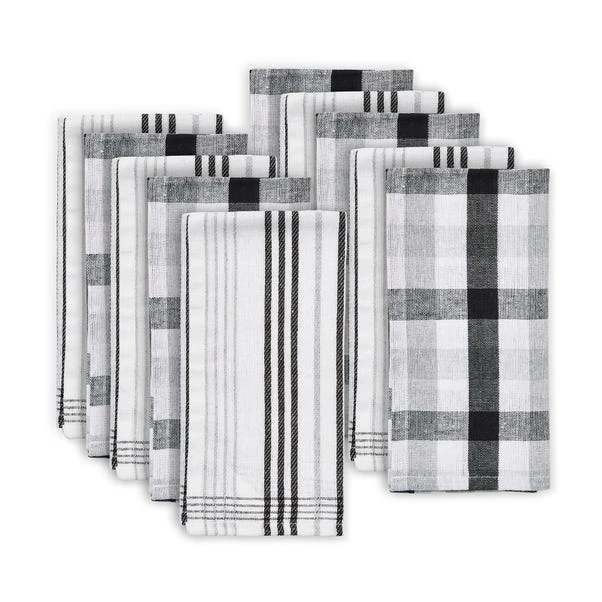 Pack Of 10 Monochrome Tea Towels 3 Pack Of 10 Monochrome Tea Towels