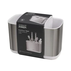 Joseph Joseph EasyStore Steel Toothbrush Caddy Large White -Dunelm Sales Store 30807019 alt04