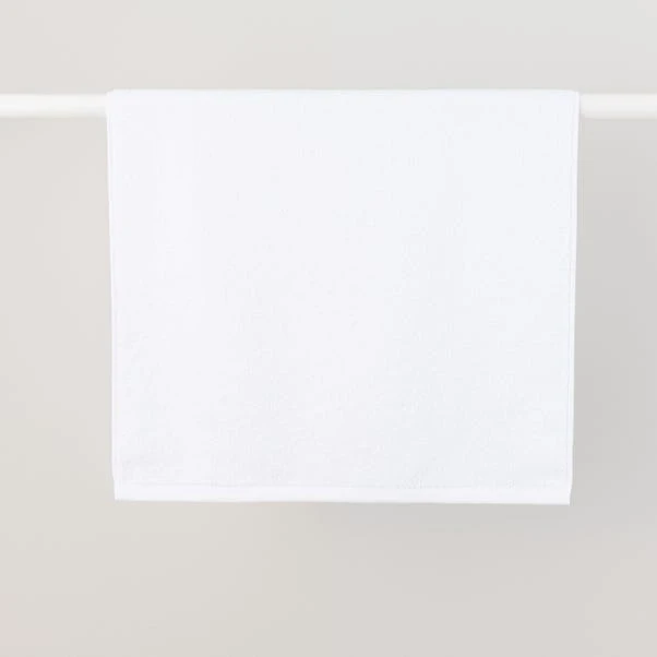 Dunelm Super Soft Pure Cotton Towel White 5 Dunelm Super Soft Pure Cotton Towel White - Image 3