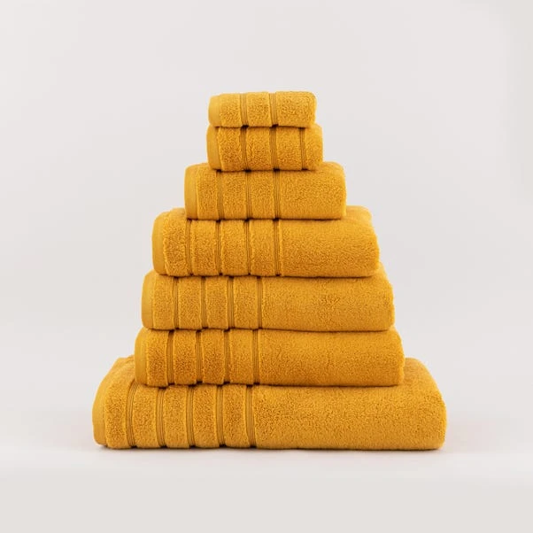 Dunelm Ultimate Towel Ochre 4 Dunelm Ultimate Towel Ochre - Image 2