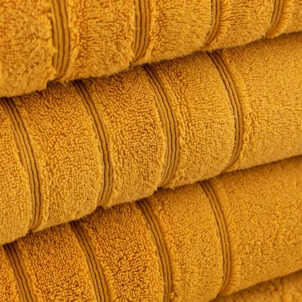 Dunelm Ultimate Towel Ochre 6 Dunelm Ultimate Towel Ochre - Image 4