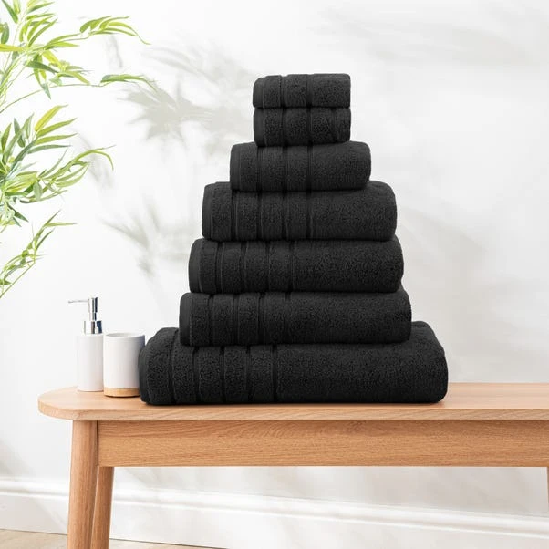 Dunelm Ultimate Towel Black 3 Dunelm Ultimate Towel Black