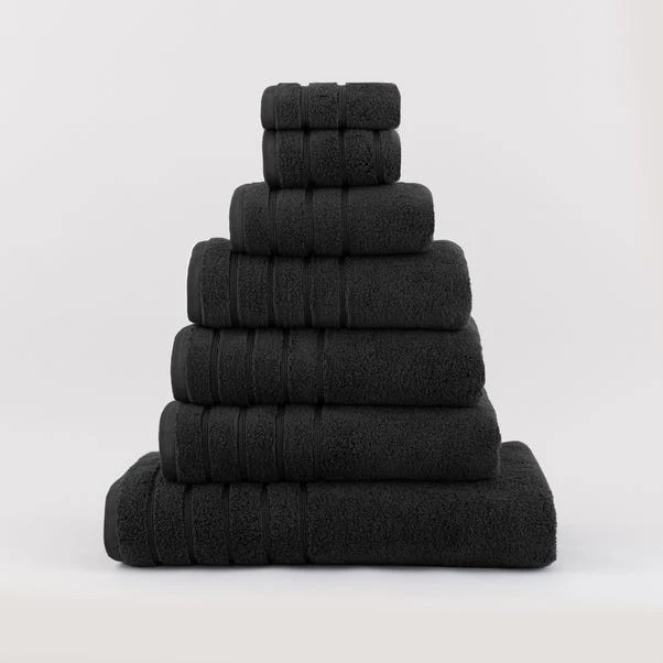 Dunelm Ultimate Towel Black 4 Dunelm Ultimate Towel Black - Image 2