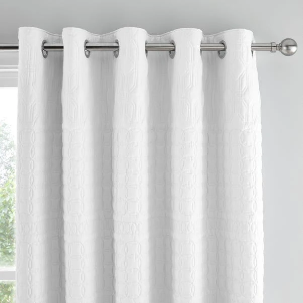 Dunelm Billie Pinsonic Global White Blackout Eyelet Curtains 3 Dunelm Billie Pinsonic Global White Blackout Eyelet Curtains