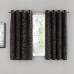 Dunelm Animal Cut Velvet Charcoal Eyelet Curtains 13 Dunelm Animal Cut Velvet Charcoal Eyelet Curtains -Dunelm Sales Store 30808482 alt05