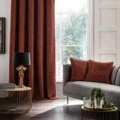 Dunelm Animal Cut Velvet Copper Eyelet Curtains 11 Dunelm Animal Cut Velvet Copper Eyelet Curtains -Dunelm Sales Store 30808492 alt03