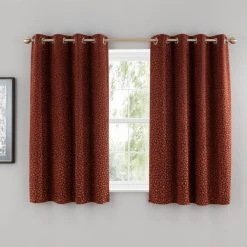 Dunelm Animal Cut Velvet Copper Eyelet Curtains 13 Dunelm Animal Cut Velvet Copper Eyelet Curtains -Dunelm Sales Store 30808492 alt05