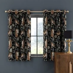 Dunelm Paradise Cheetah Green Eyelet Curtains 12 Dunelm Paradise Cheetah Green Eyelet Curtains -Dunelm Sales Store 30808542 alt05