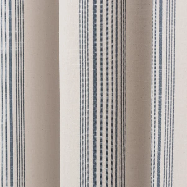 Churchgate Recycled Cotton Stripe Eyelet Curtains 5 Churchgate Recycled Cotton Stripe Eyelet Curtains - Image 3