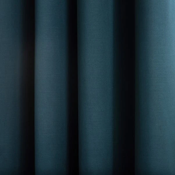 Dunelm Satin Peacock Eyelet Curtains 5 Dunelm Satin Peacock Eyelet Curtains - Image 3