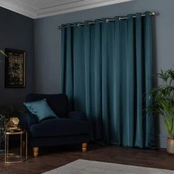 Dunelm Satin Peacock Eyelet Curtains 12 Dunelm Satin Peacock Eyelet Curtains -Dunelm Sales Store 30808622 alt04