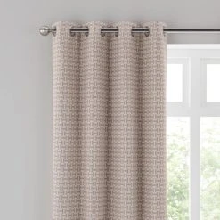 Dunelm Stack Natural Eyelet Curtains
