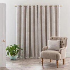 Churchgate Woodhouse Boucle Grey Eyelet Curtains 10 Churchgate Woodhouse Boucle Grey Eyelet Curtains -Dunelm Sales Store 30808652 alt04