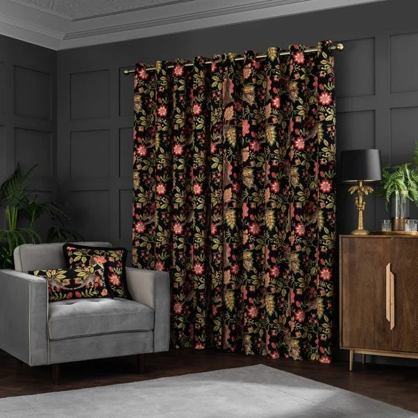 Dunelm Paradise Cheetah Pink Eyelet Curtains 6 Dunelm Paradise Cheetah Pink Eyelet Curtains - Image 4