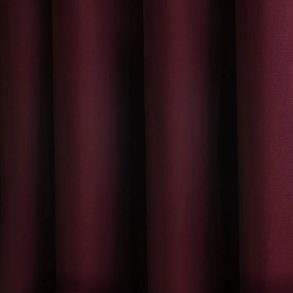 Dunelm Satin Merlot Eyelet Curtains 5 Dunelm Satin Merlot Eyelet Curtains - Image 3