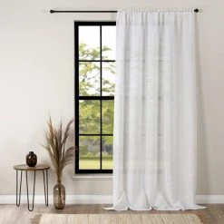 Dunelm Maya Boucle White Slot Top Voile 7 Dunelm Maya Boucle White Slot Top Voile -Dunelm Sales Store 30809014 alt01