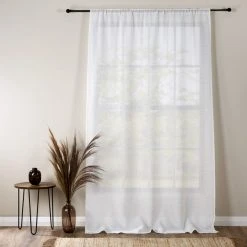 Dunelm Maya Boucle White Slot Top Voile 9 Dunelm Maya Boucle White Slot Top Voile -Dunelm Sales Store 30809014 alt03