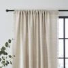 Dunelm Bondi Raw Edge Chateau Grey Slot Top Single Voile Panel