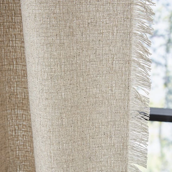 Dunelm Bondi Raw Edge Chateau Grey Slot Top Single Voile Panel 5 Dunelm Bondi Raw Edge Chateau Grey Slot Top Single Voile Panel - Image 3