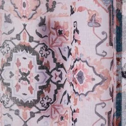 Dunelm Printed Oriental Pink Slot Top Single Voile Panel 9 Dunelm Printed Oriental Pink Slot Top Single Voile Panel -Dunelm Sales Store 30809040 alt02