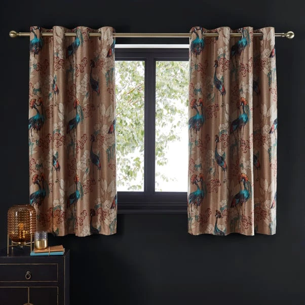 Dunelm Mariba Gold Eyelet Curtains 6 Dunelm Mariba Gold Eyelet Curtains - Image 4