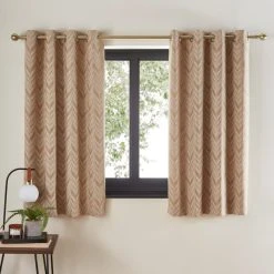 Dunelm Woven Chevron Natural Eyelet Curtains 12 Dunelm Woven Chevron Natural Eyelet Curtains -Dunelm Sales Store 30809323 alt05