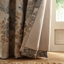 Dunelm Folk Tree Blue Eyelet Curtains 13 Dunelm Folk Tree Blue Eyelet Curtains -Dunelm Sales Store 30809383 alt06