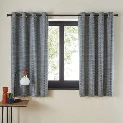 Dunelm Ryder Check Blue Eyelet Curtains 12 Dunelm Ryder Check Blue Eyelet Curtains -Dunelm Sales Store 30809393 alt05