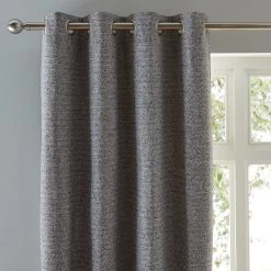Dunelm Murano Grey Eyelet Curtains