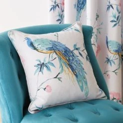 Dunelm Peacock Floral Pink Eyelet Curtains 12 Dunelm Peacock Floral Pink Eyelet Curtains -Dunelm Sales Store 30810004 alt07