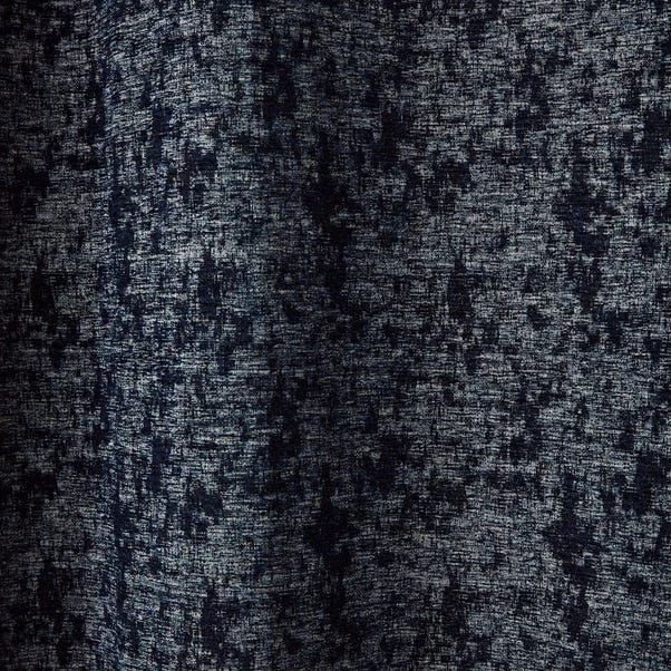 Dunelm Mottled Chenille Navy Eyelet Curtains 5 Dunelm Mottled Chenille Navy Eyelet Curtains - Image 3