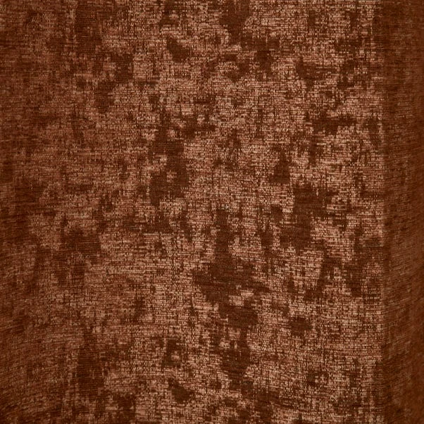 Dunelm Mottled Chenille Rust Eyelet Curtains 5 Dunelm Mottled Chenille Rust Eyelet Curtains - Image 3
