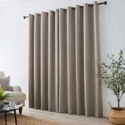 Dunelm Churchgate Dogtooth Natural Grey Eyelet Curtains 9 Dunelm Churchgate Dogtooth Natural Grey Eyelet Curtains -Dunelm Sales Store 30810064 alt04