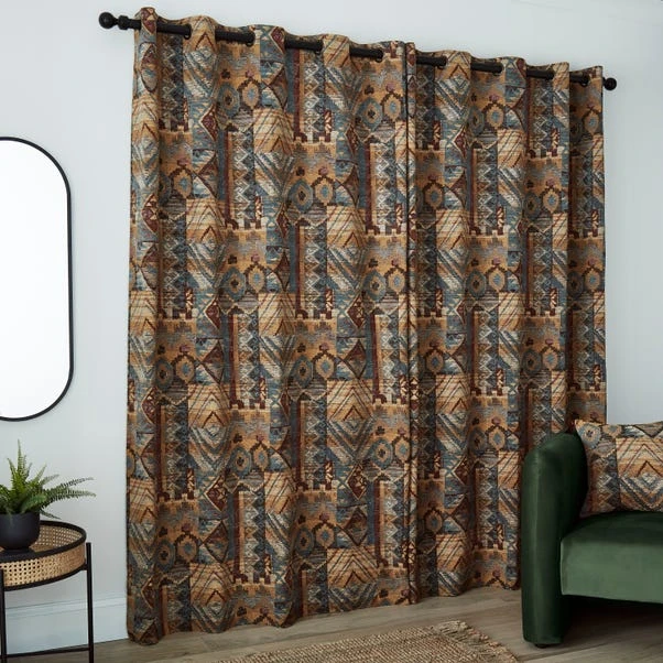 Dunelm Evander Red Eyelet Curtains 6 Dunelm Evander Red Eyelet Curtains - Image 4