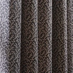 Natural History Museum Ditsy Coral Monochrome Eyelet Curtains -Dunelm Sales Store 30810093 alt02