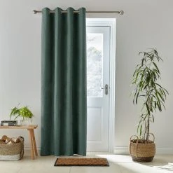 Dunelm Wynter Thermal Eyelet Curtains Forest Green 11 Dunelm Wynter Thermal Eyelet Curtains Forest Green -Dunelm Sales Store 30810143 alt03