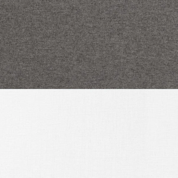 Dunelm Sheer Charcoal Blackout Double Roller Blind 5 Dunelm Sheer Charcoal Blackout Double Roller Blind - Image 3