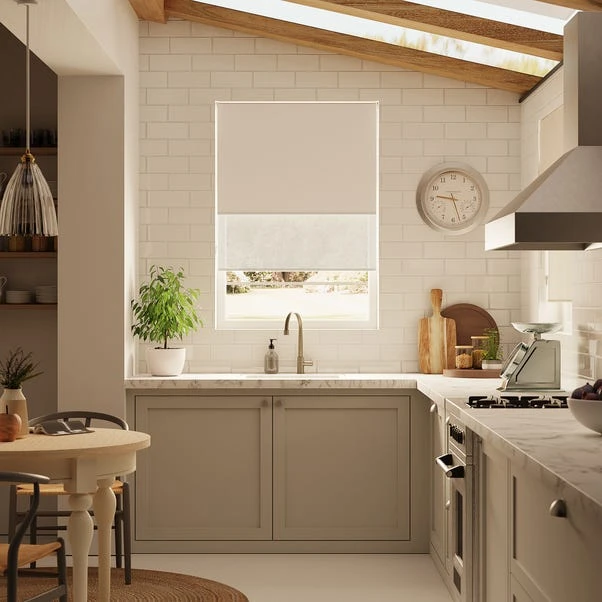 Dunelm Sheer Natural Blackout Double Roller Blind 3 Dunelm Sheer Natural Blackout Double Roller Blind