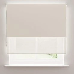 Dunelm Sheer Natural Blackout Double Roller Blind 7 Dunelm Sheer Natural Blackout Double Roller Blind -Dunelm Sales Store 30810251 alt05