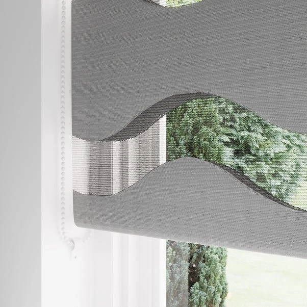 Dunelm Wave Day & Night Dove Grey Roller Blind 4 Dunelm Wave Day & Night Dove Grey Roller Blind - Image 2