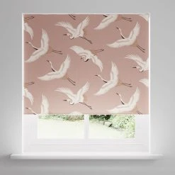 Dunelm Japandi Cranes Blackout Blush Roller Blind 8 Dunelm Japandi Cranes Blackout Blush Roller Blind -Dunelm Sales Store 30810281 alt04
